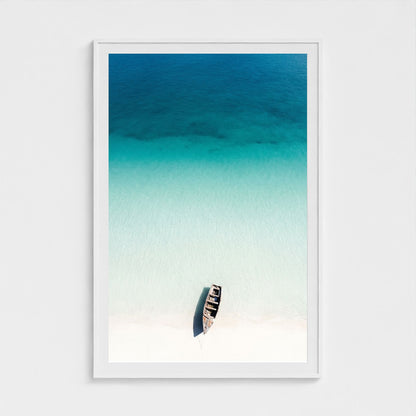turquoise-gradient 40x60-white frame frame