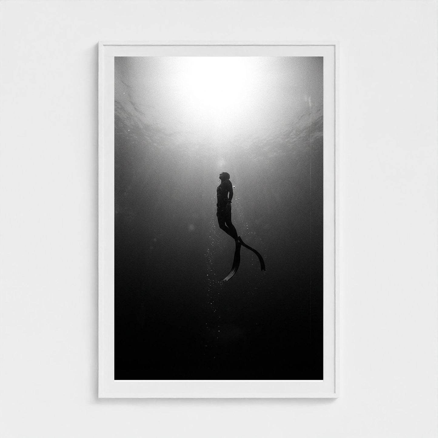 free-diver 40x60-white frame frame