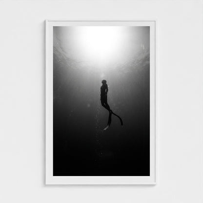 free-diver 40x60-white frame frame