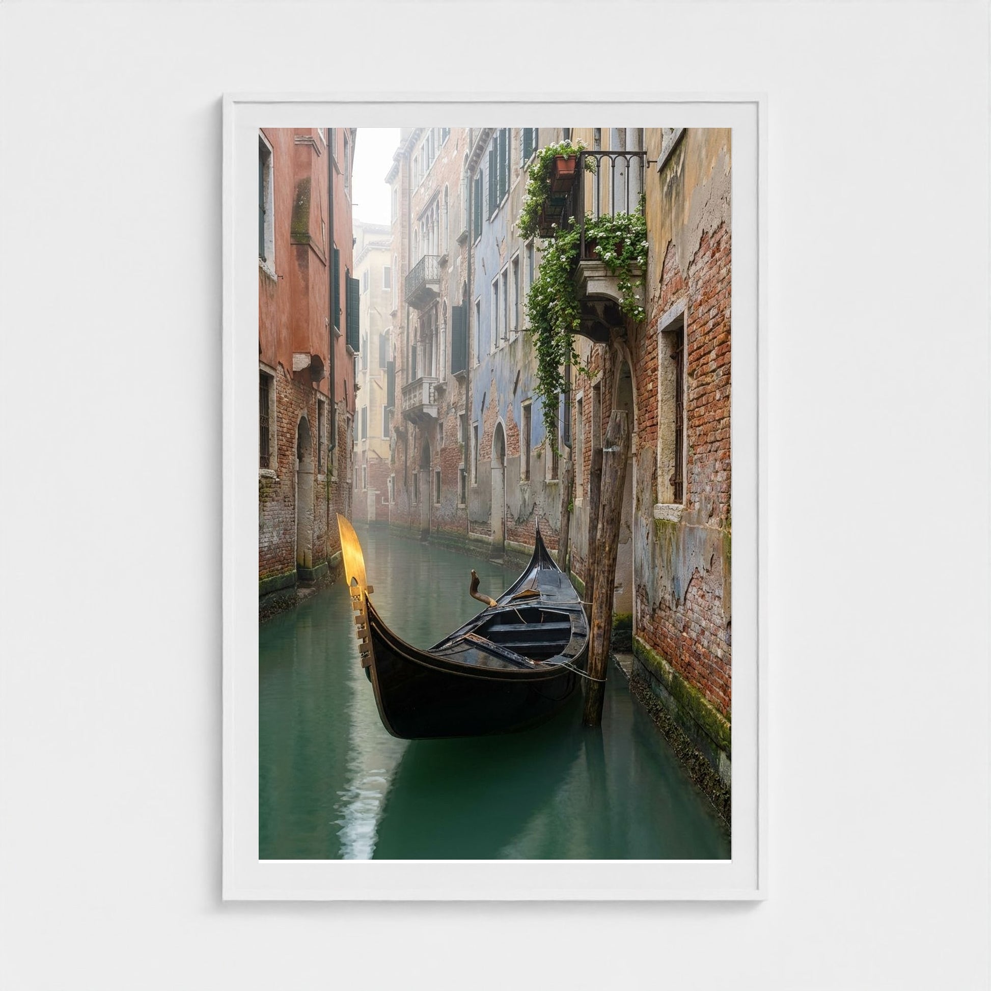 gondola-morning 40x60-white frame frame