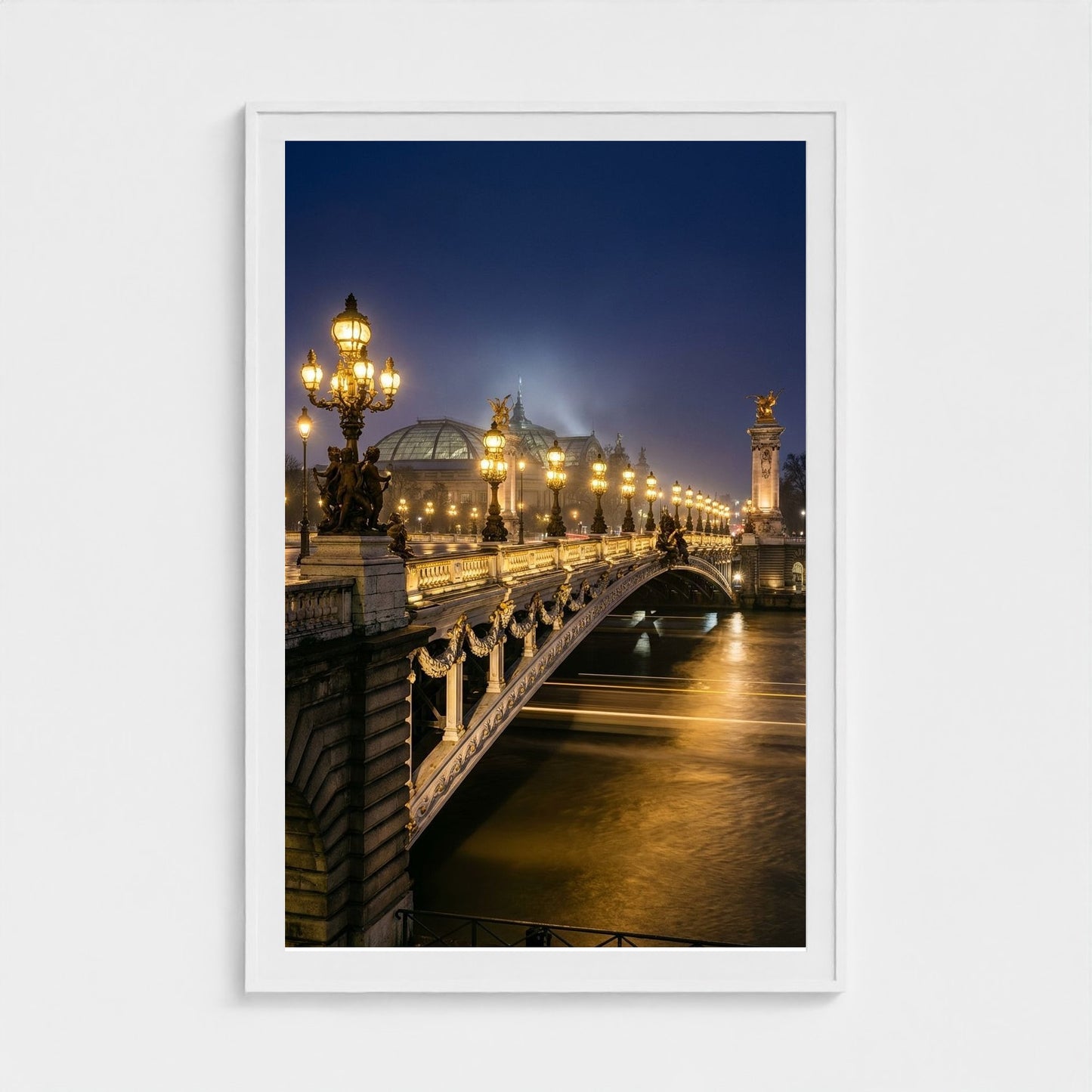 midnight-in-paris 40x60-white frame frame