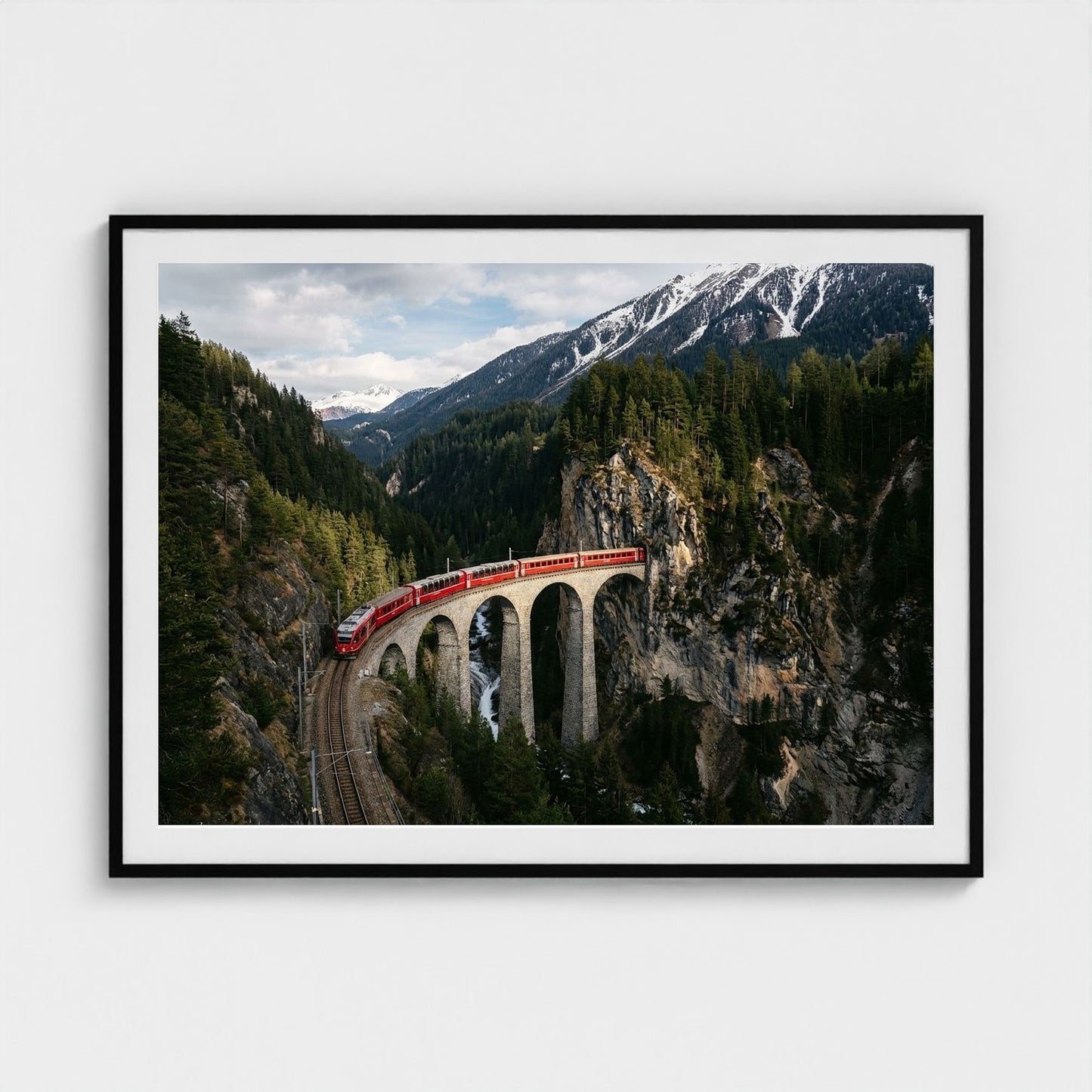 alpine-train 48x36-black frame frame