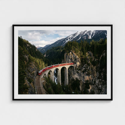 alpine-train 48x36-black frame frame