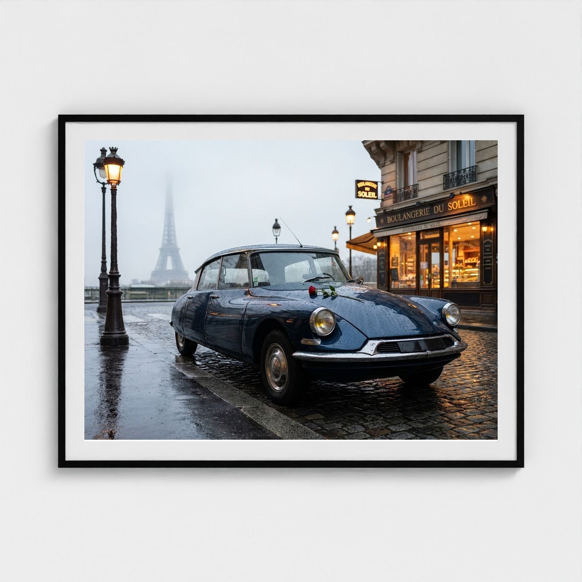 paris-dawn 48x36-black frame frame