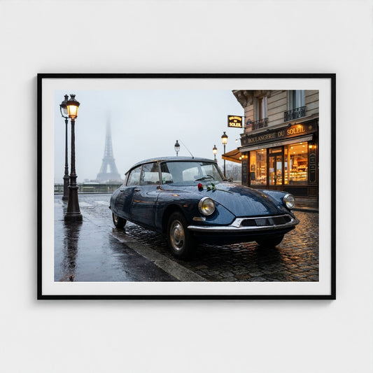 paris-dawn 48x36-black frame frame