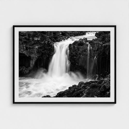 icelandic-cascade 48x36-black frame frame