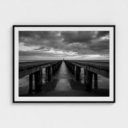 pier-silhouette 48x36-black frame frame