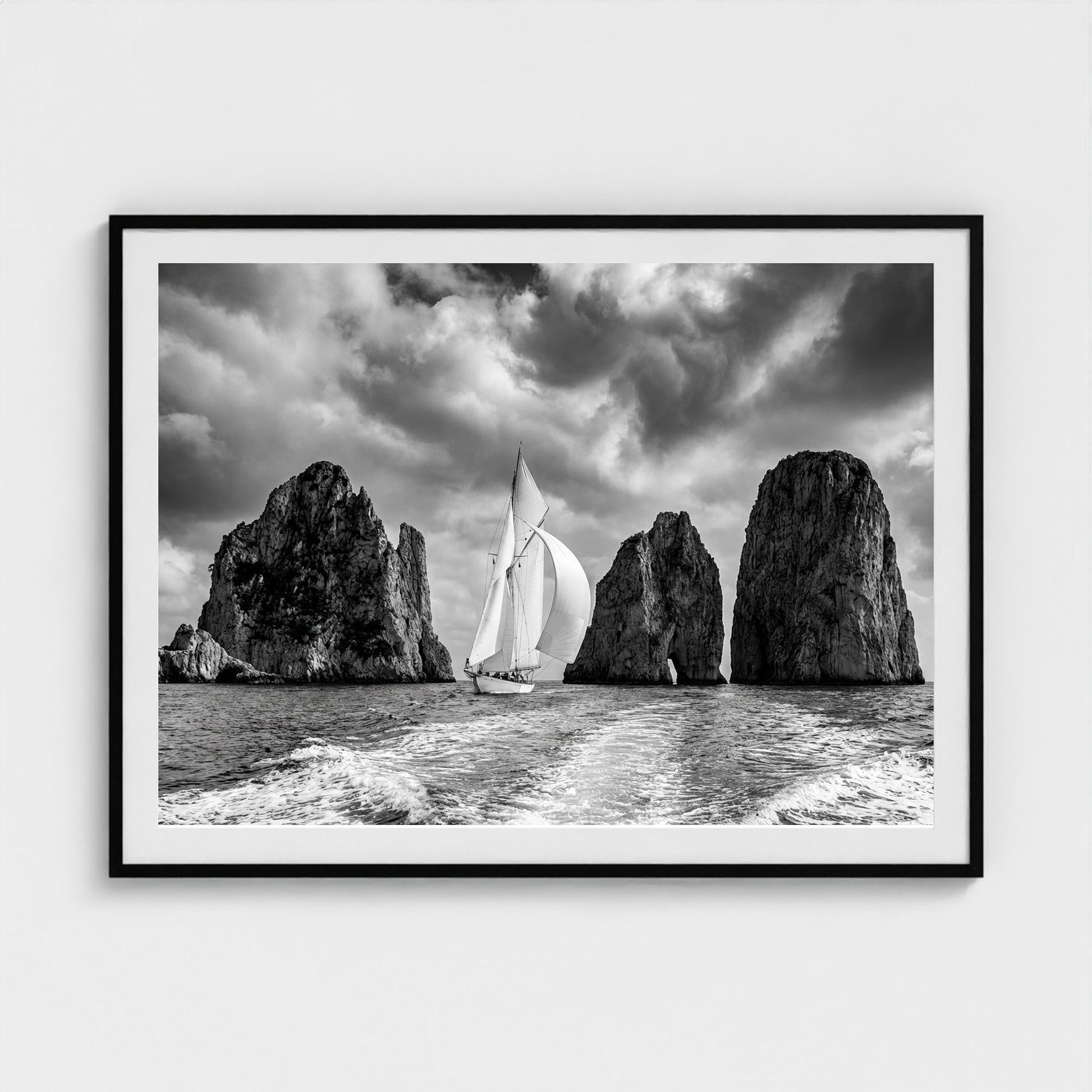 bw-capri-yacht 48x36-black frame frame