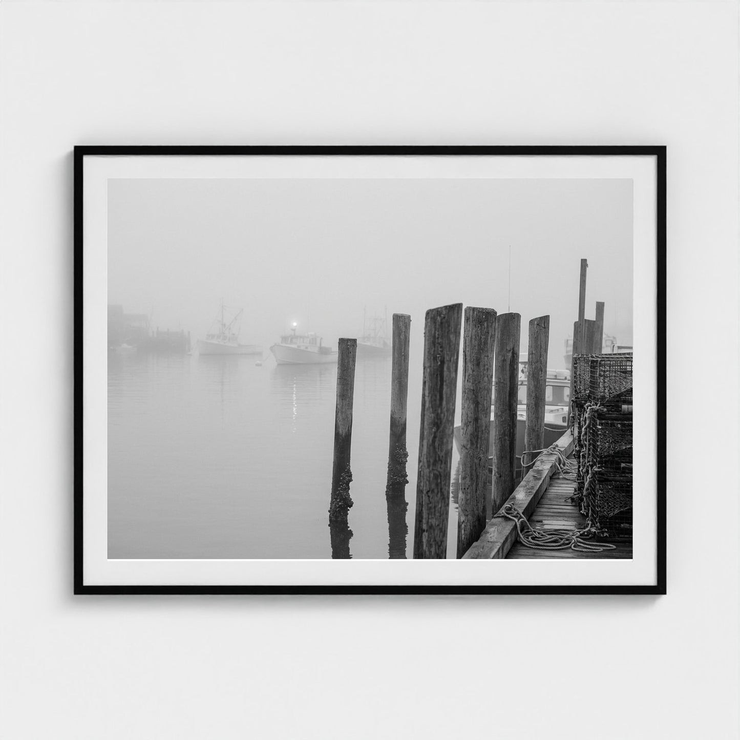 harbor-fog 48x36-black frame frame