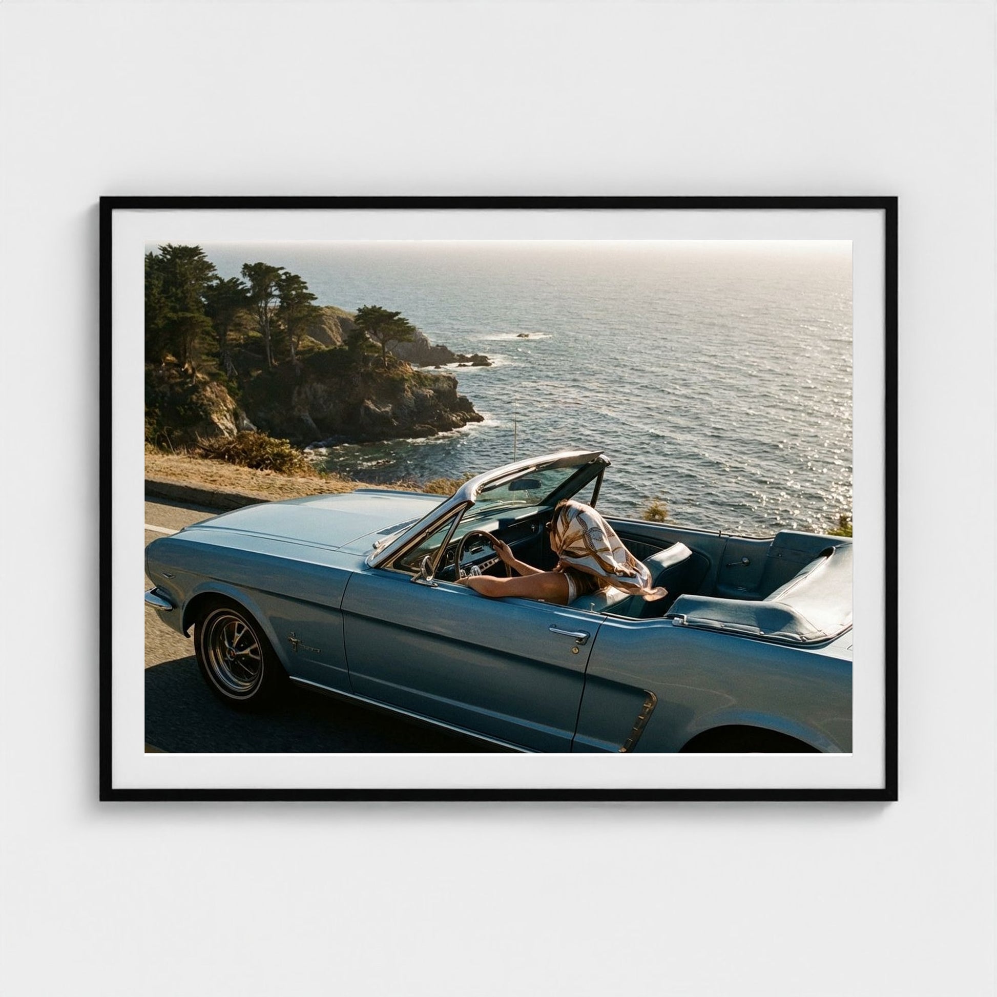 pacific-coast-highway 48x36-black frame frame
