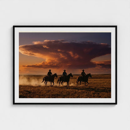 dust-devils 48x36-black frame frame