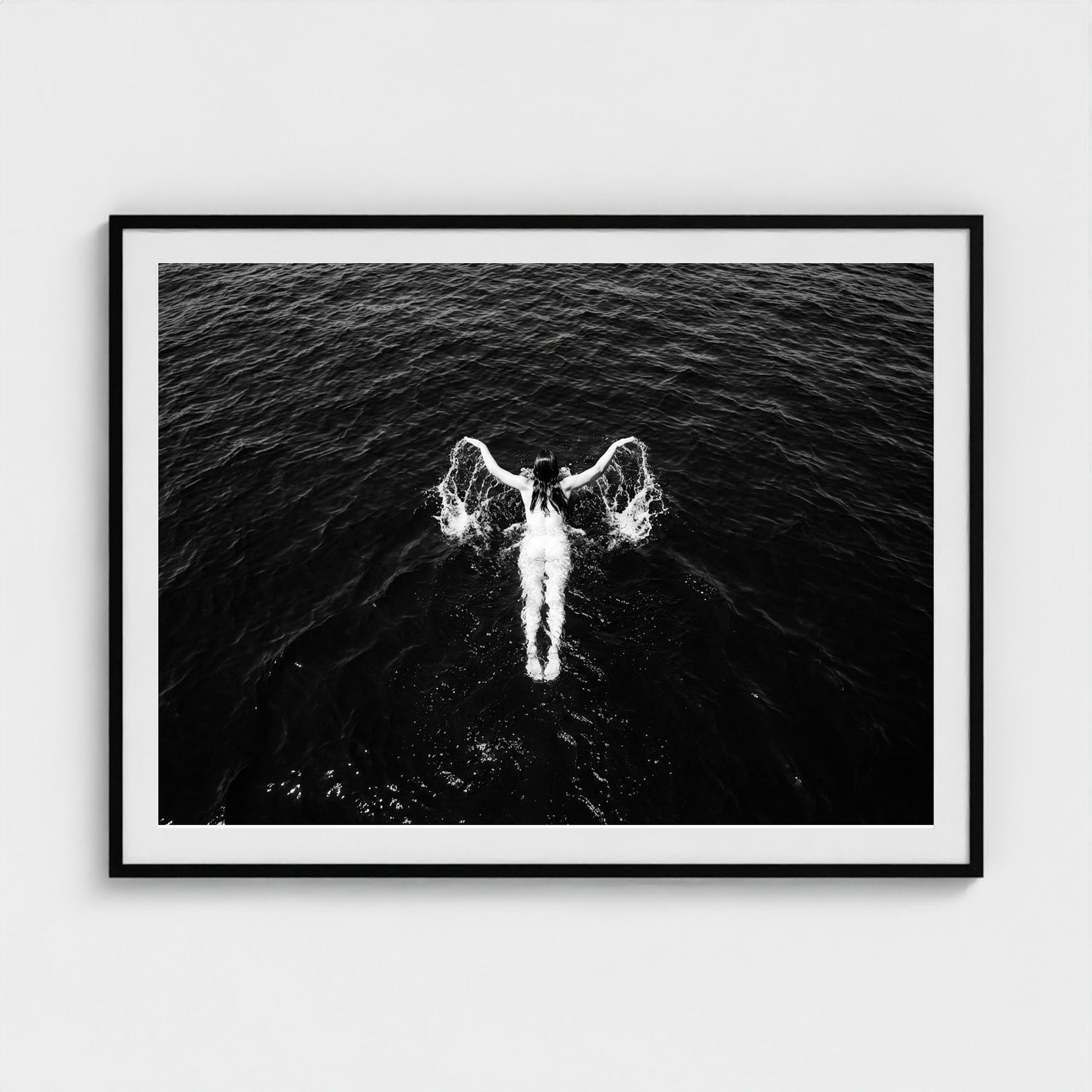 bw-open-water 48x36-black frame frame