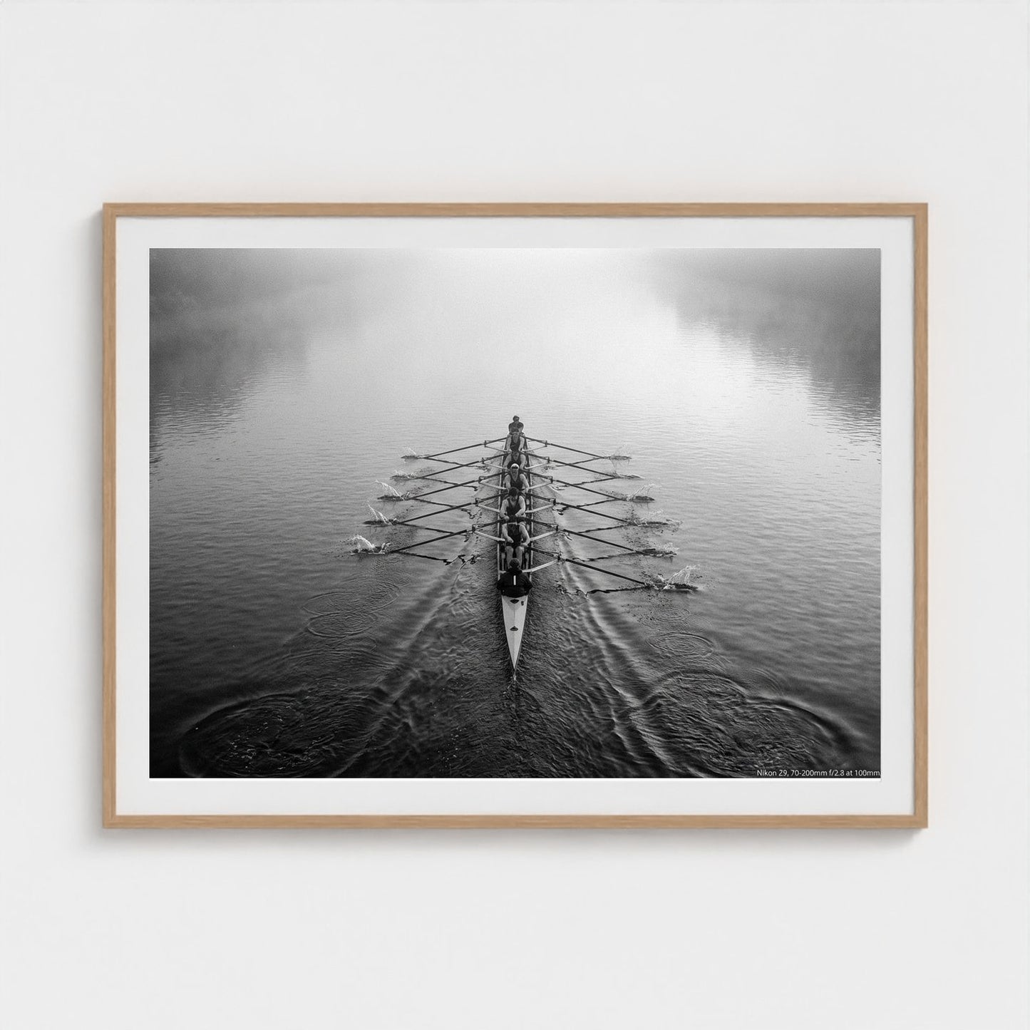 rowing-shell 48x36-natural frame frame
