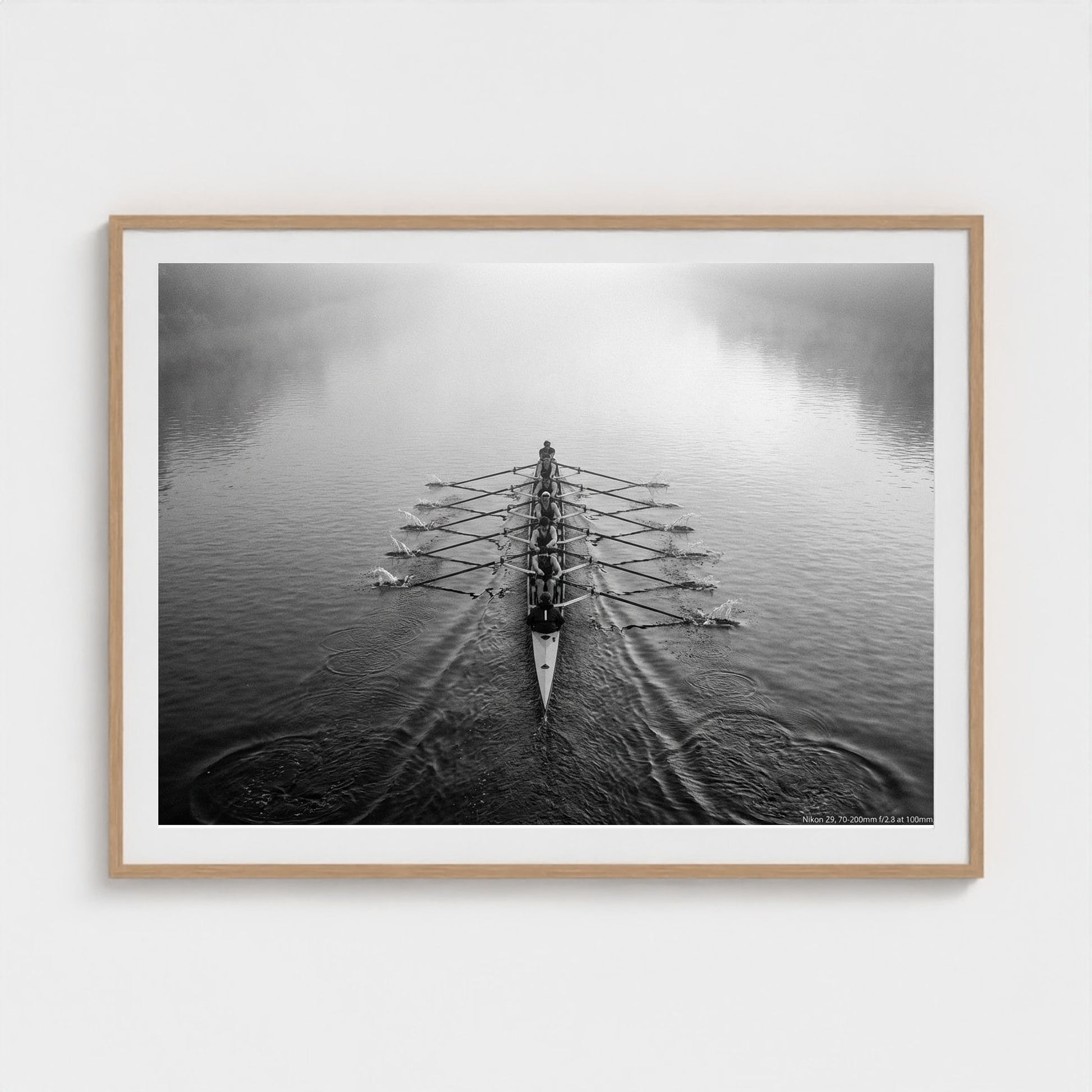 rowing-shell 48x36-natural frame frame
