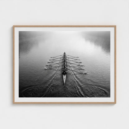 rowing-shell 48x36-natural frame frame