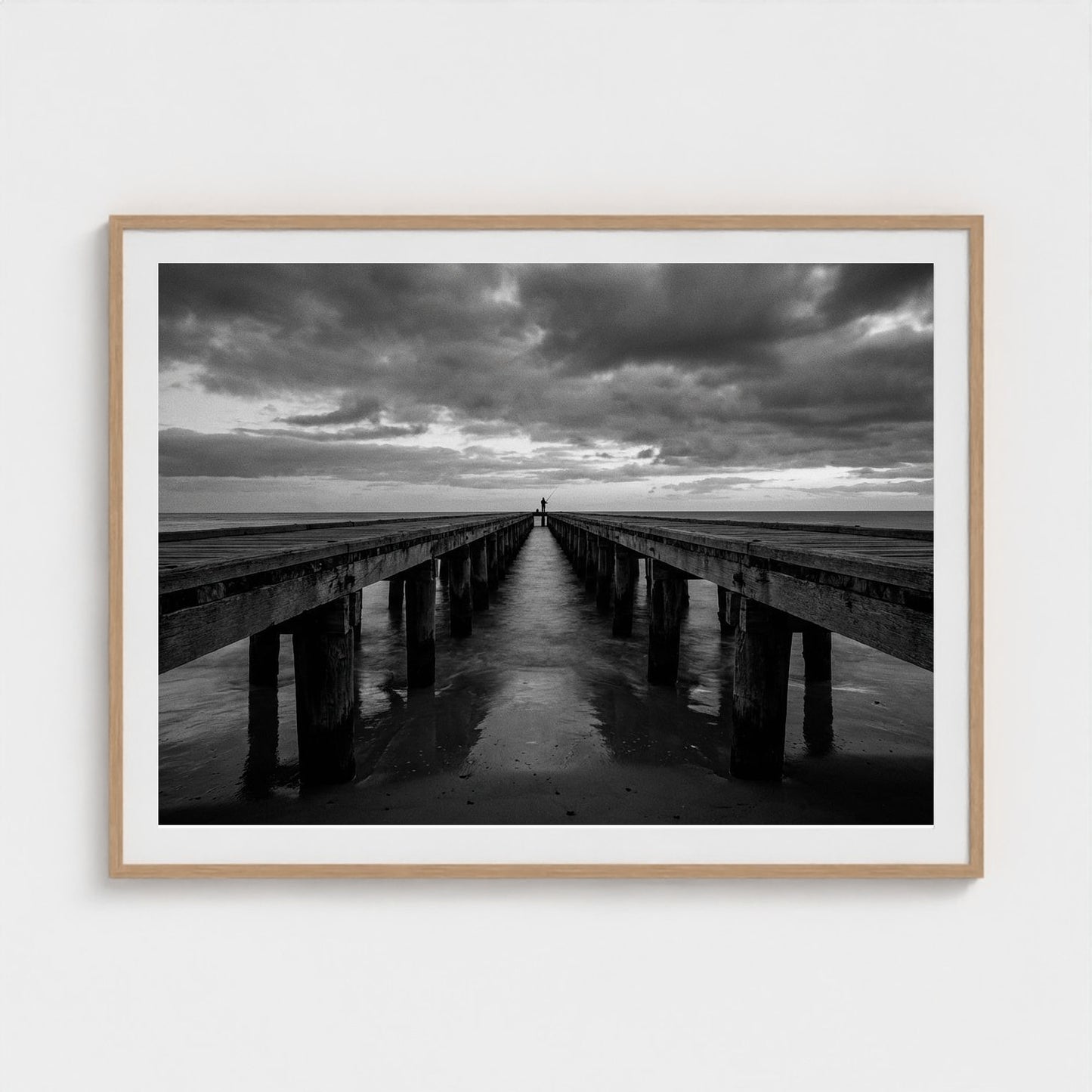 pier-silhouette 48x36-natural frame frame