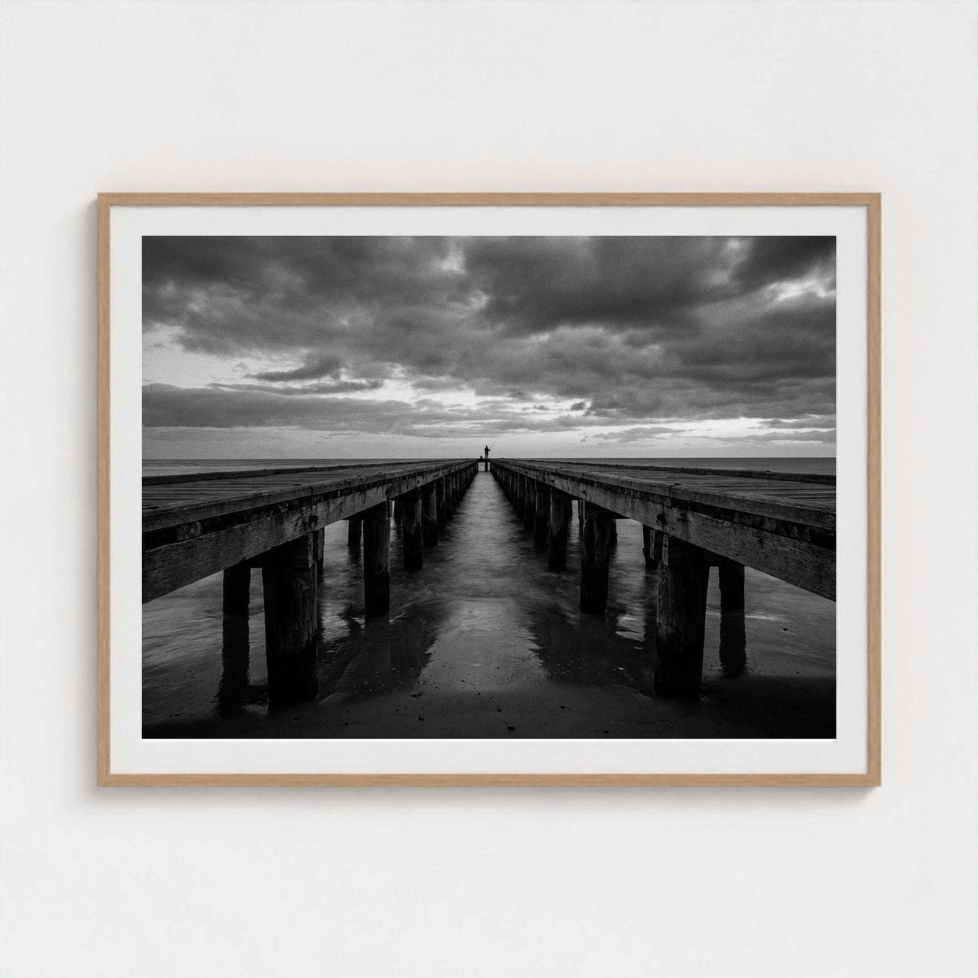 pier-silhouette 48x36-natural frame frame