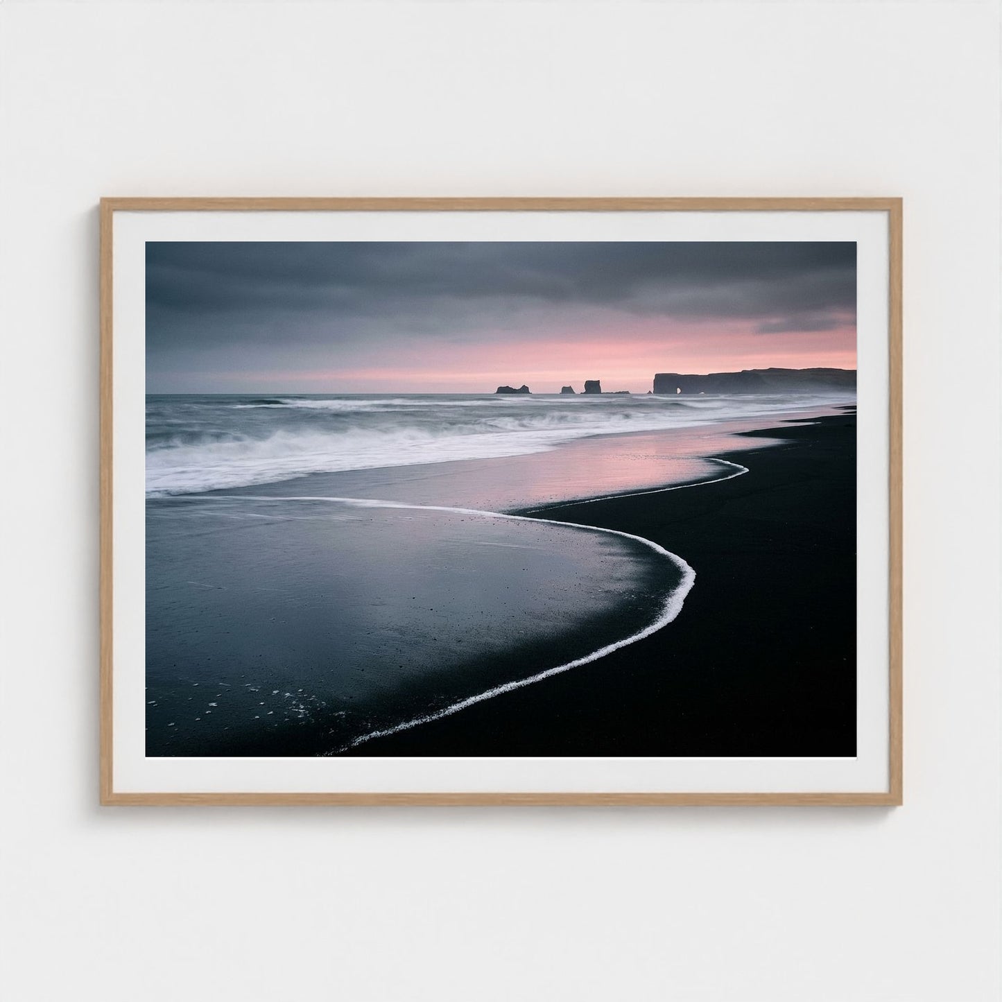 black-shores-dawn 48x36-natural frame frame