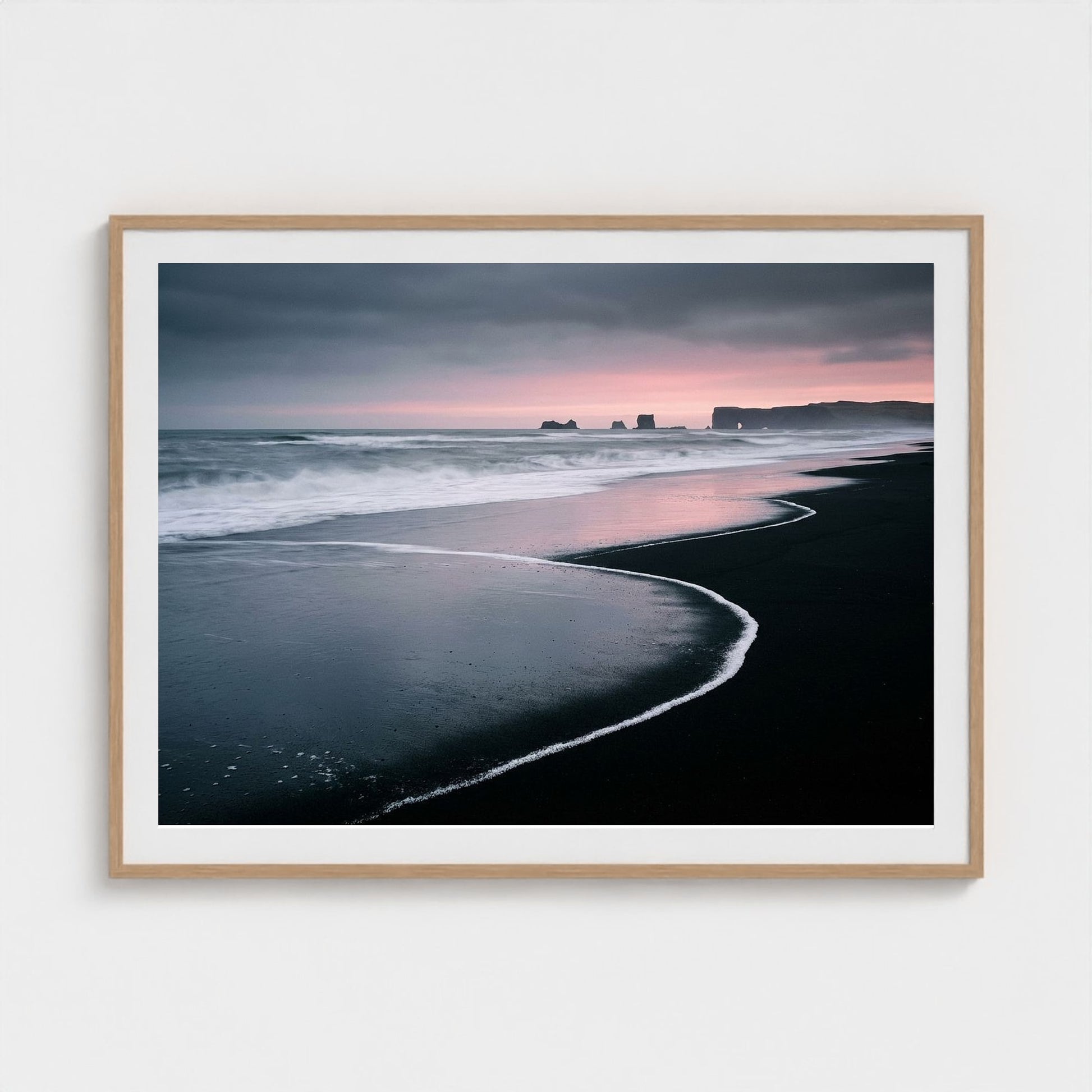 black-shores-dawn 48x36-natural frame frame