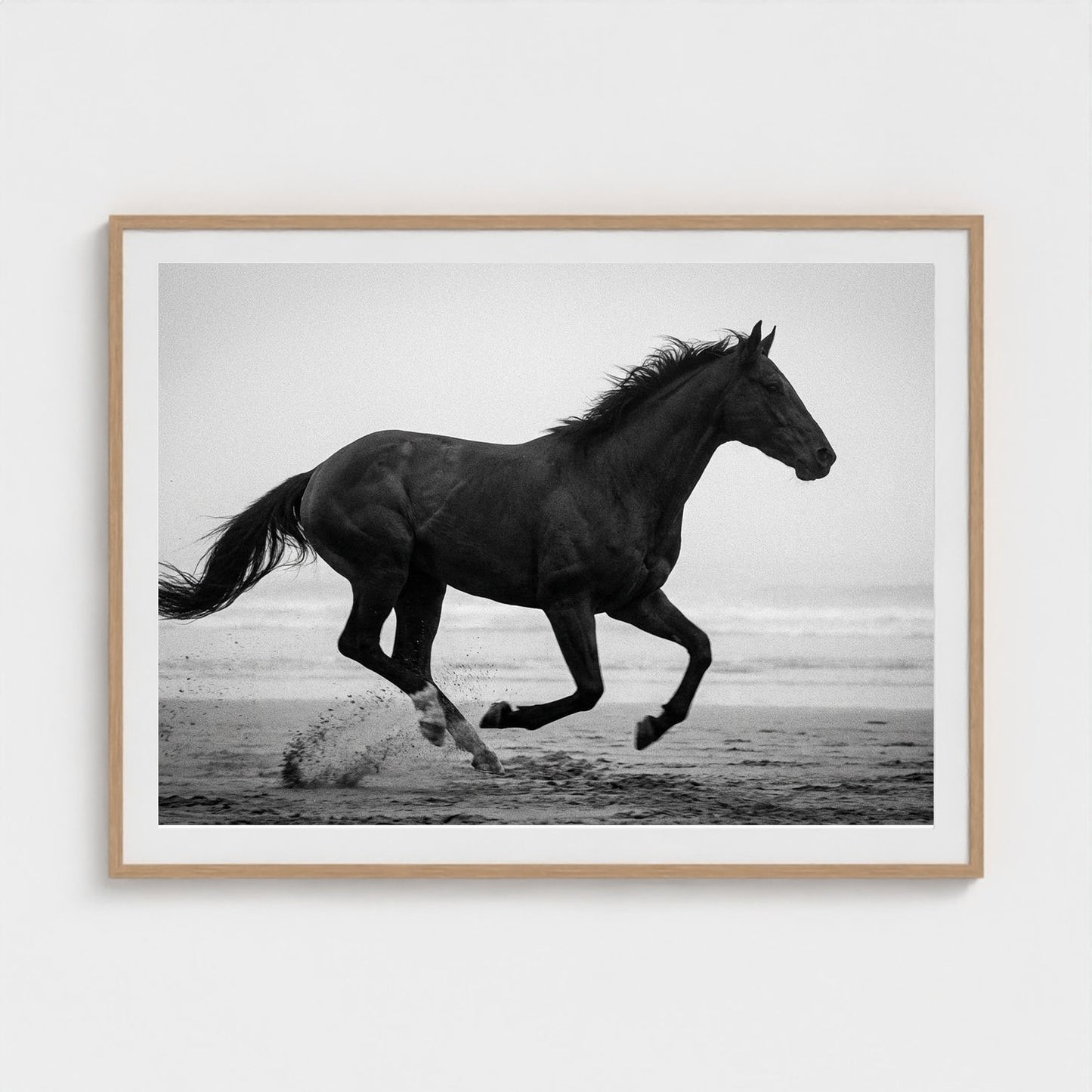 morning-gallop 48x36-natural frame frame