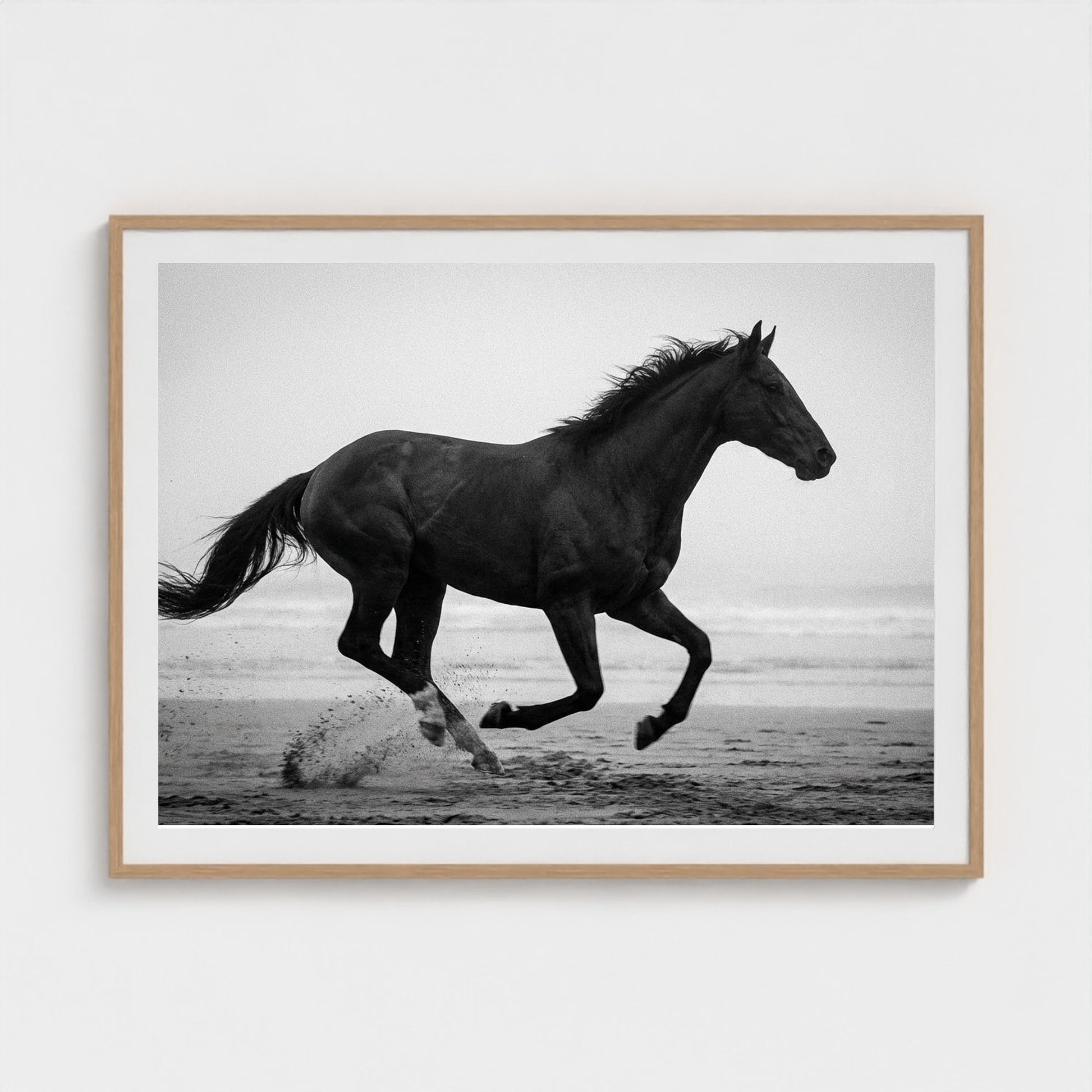 morning-gallop 48x36-natural frame frame
