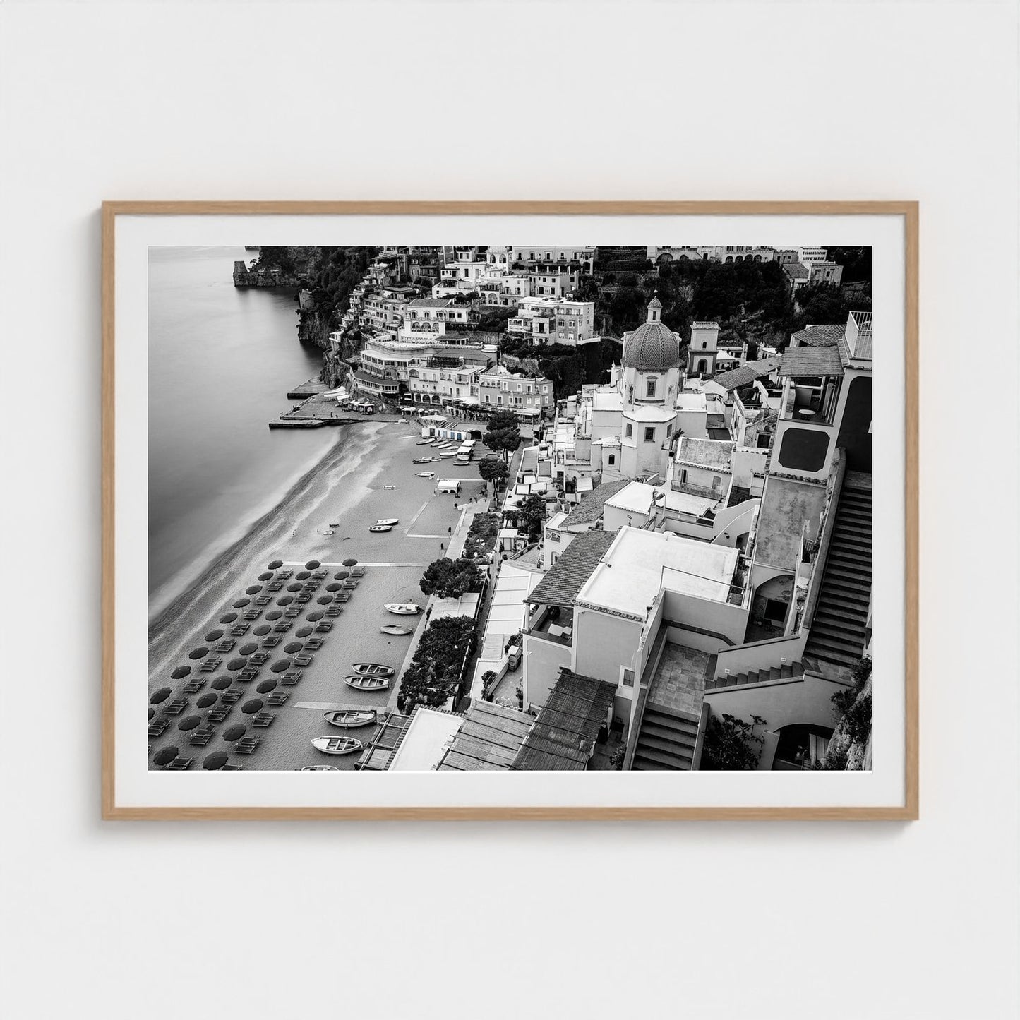 bw-spiaggia-grande 48x36-natural frame frame