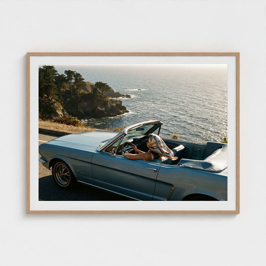 pacific-coast-highway 48x36-natural frame frame