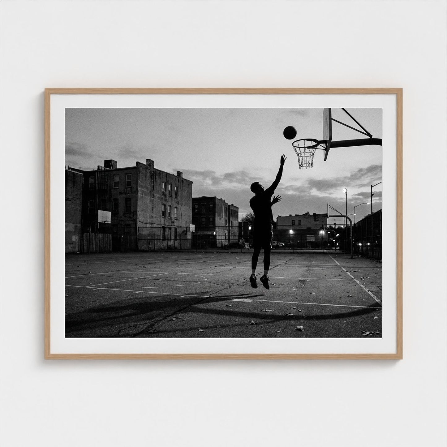 basketball-court 48x36-natural frame frame