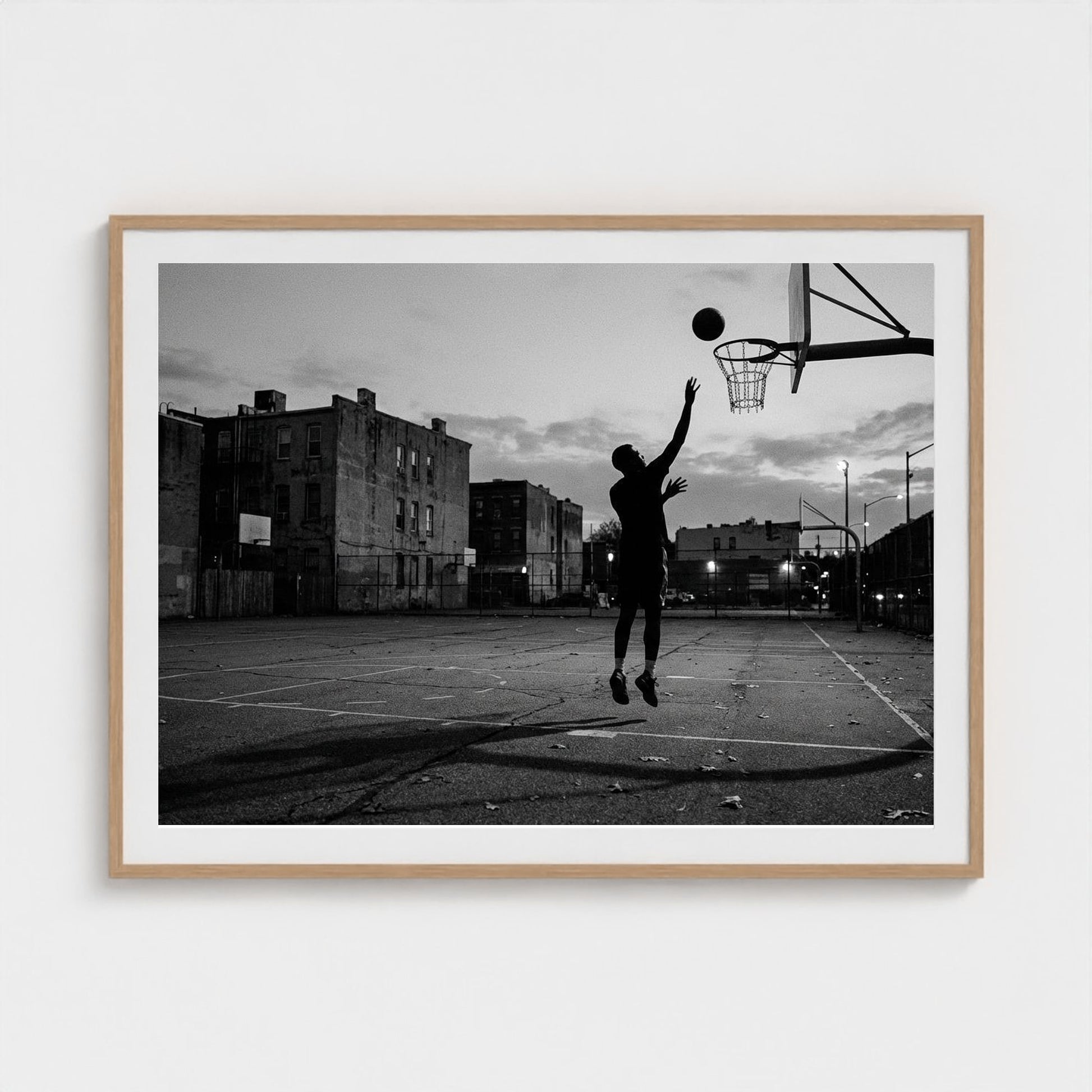basketball-court 48x36-natural frame frame