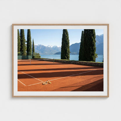 tennis-lake-como 48x36-natural frame frame
