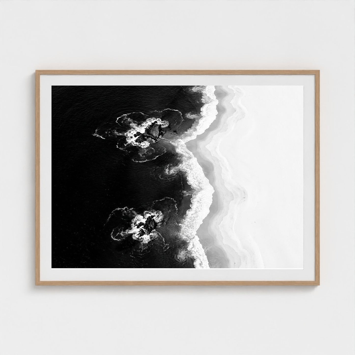 bw-shoreline-geometry 48x36-natural frame frame