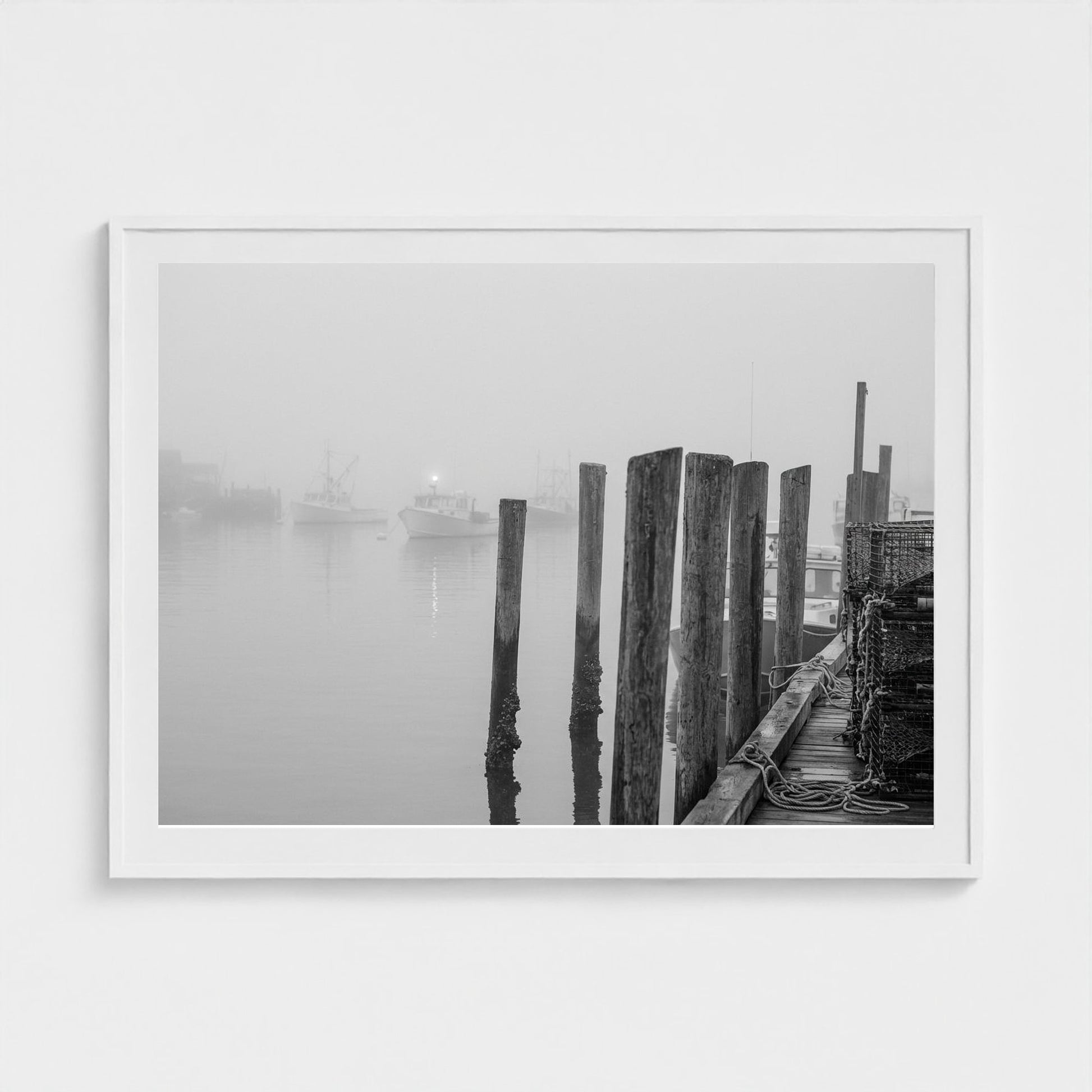 harbor-fog 48x36-white frame frame
