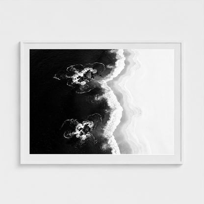 bw-shoreline-geometry 48x36-white frame frame