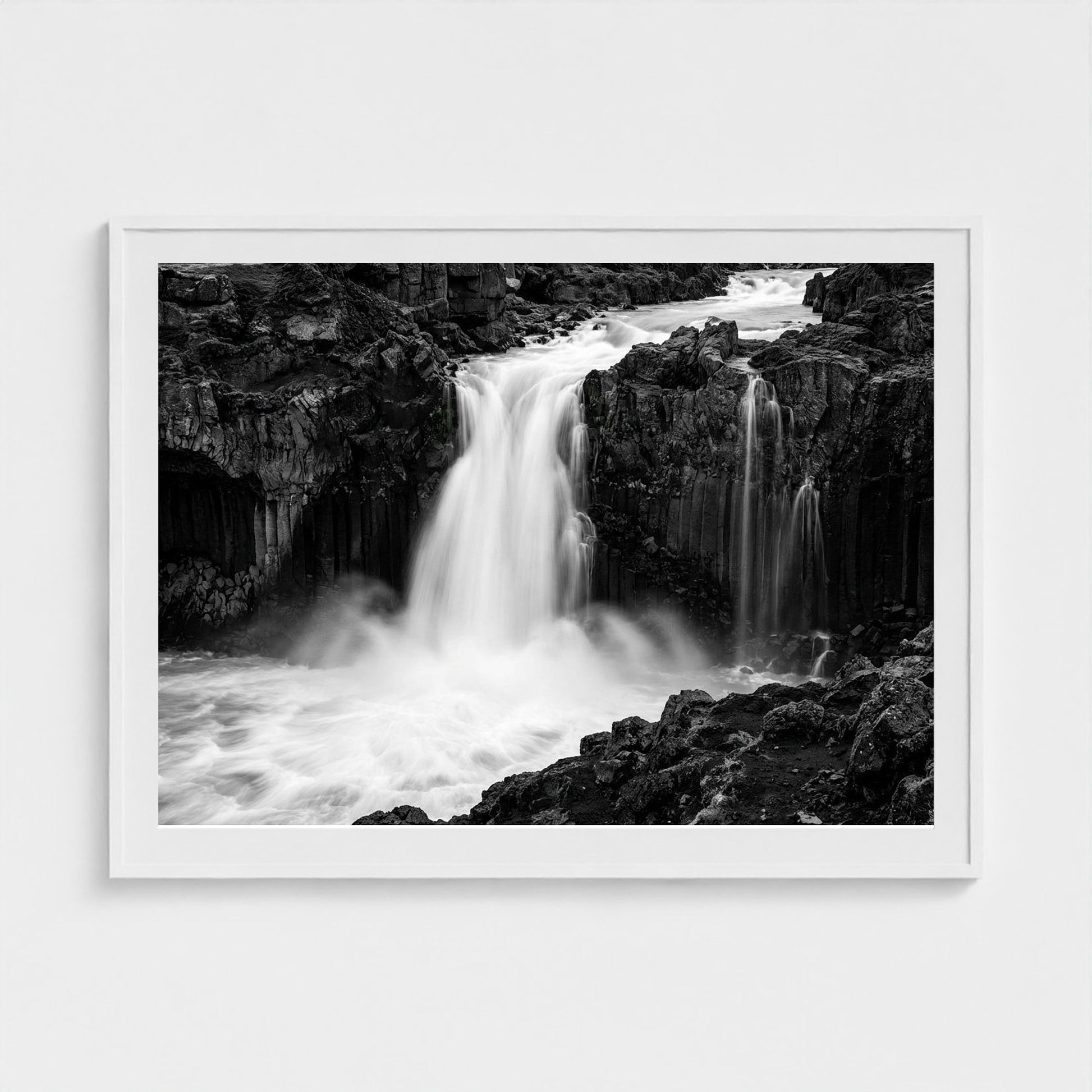 icelandic-cascade 48x36-white frame frame