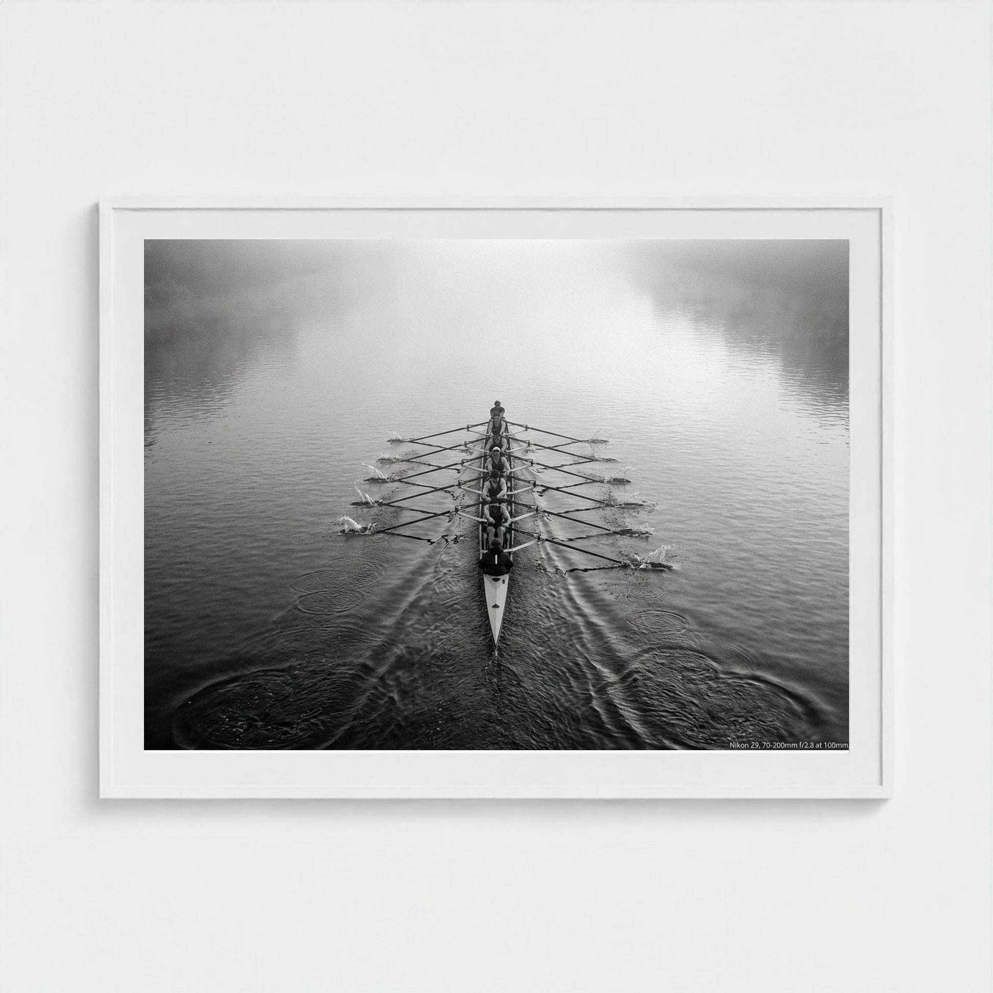 rowing-shell 48x36-white frame frame
