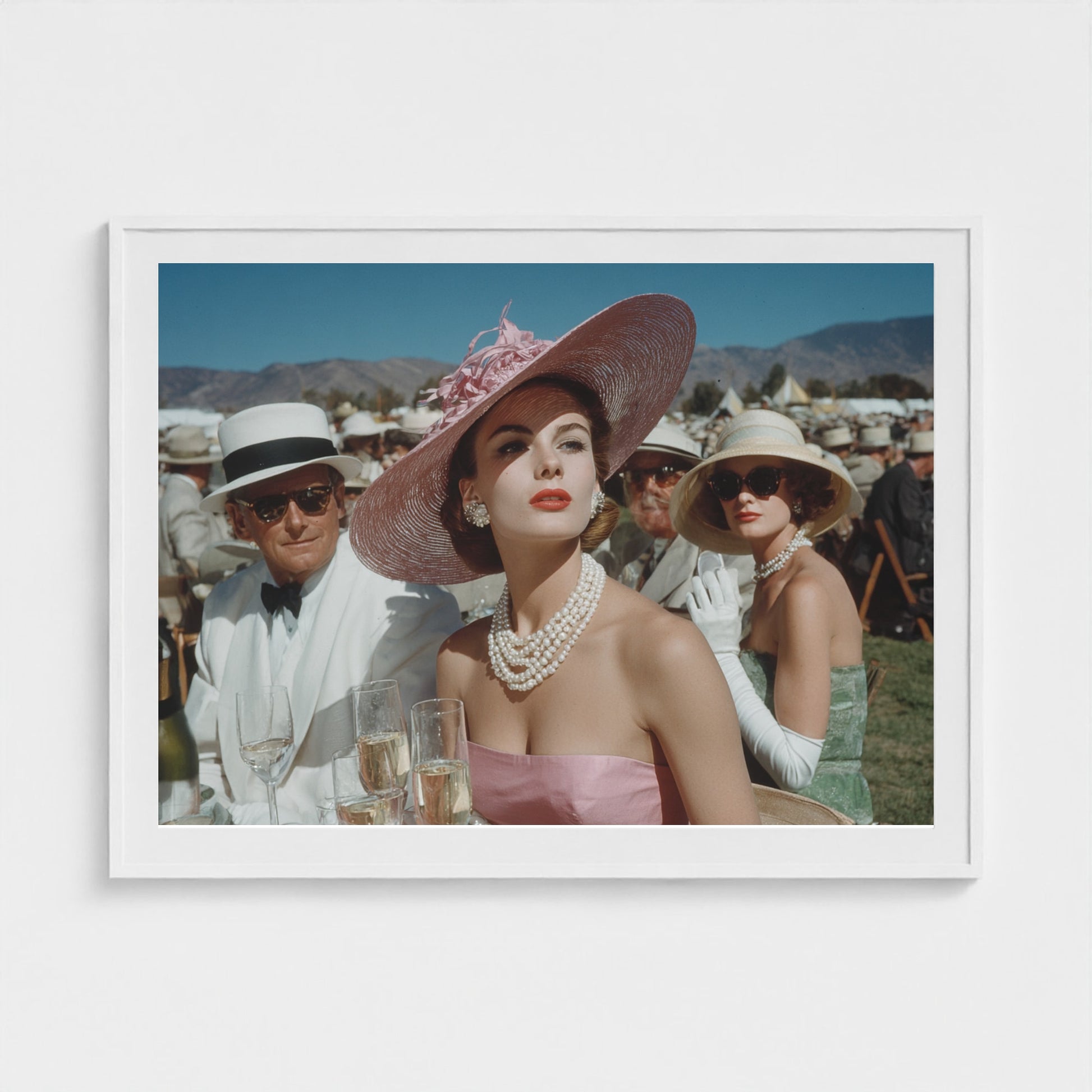 private-polo-match-fashionable-crowd-with-champa 48x36-white frame frame