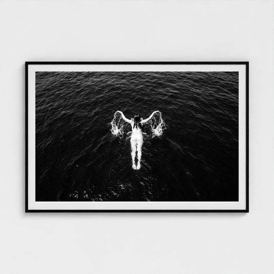 bw-open-water 60x40-black frame frame