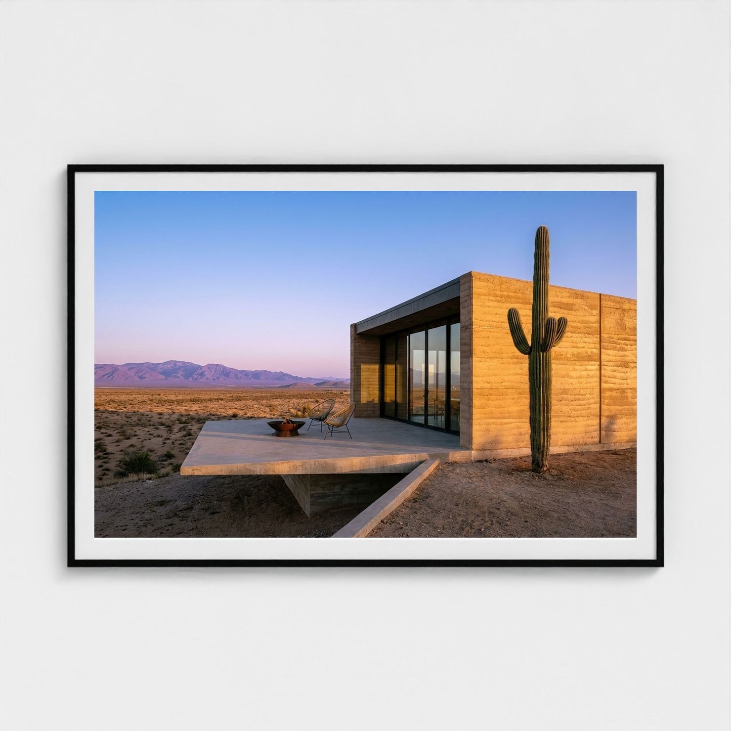 desert-chic-villa 60x40-black frame frame