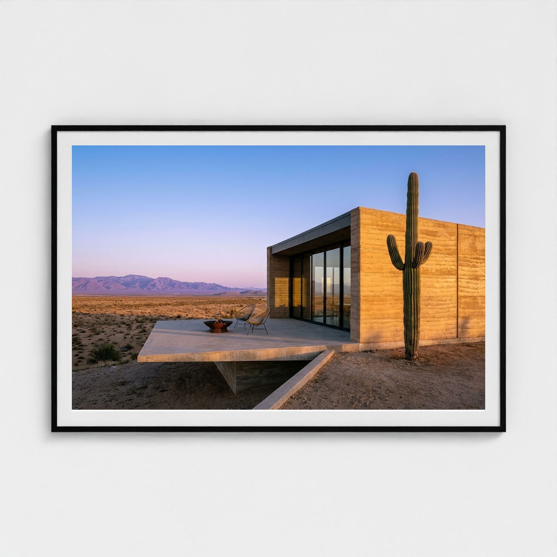 desert-chic-villa 60x40-black frame frame