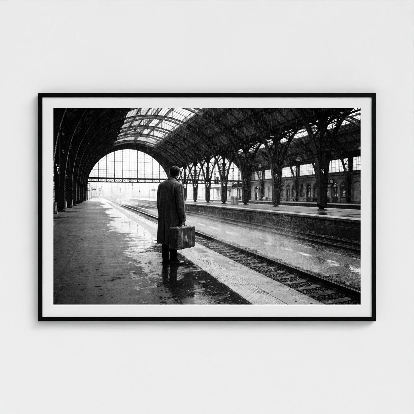 rain-station 60x40-black frame frame