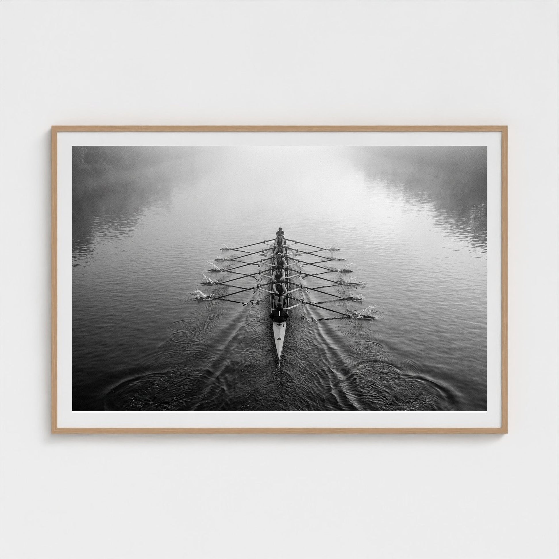 rowing-shell 60x40-natural frame frame