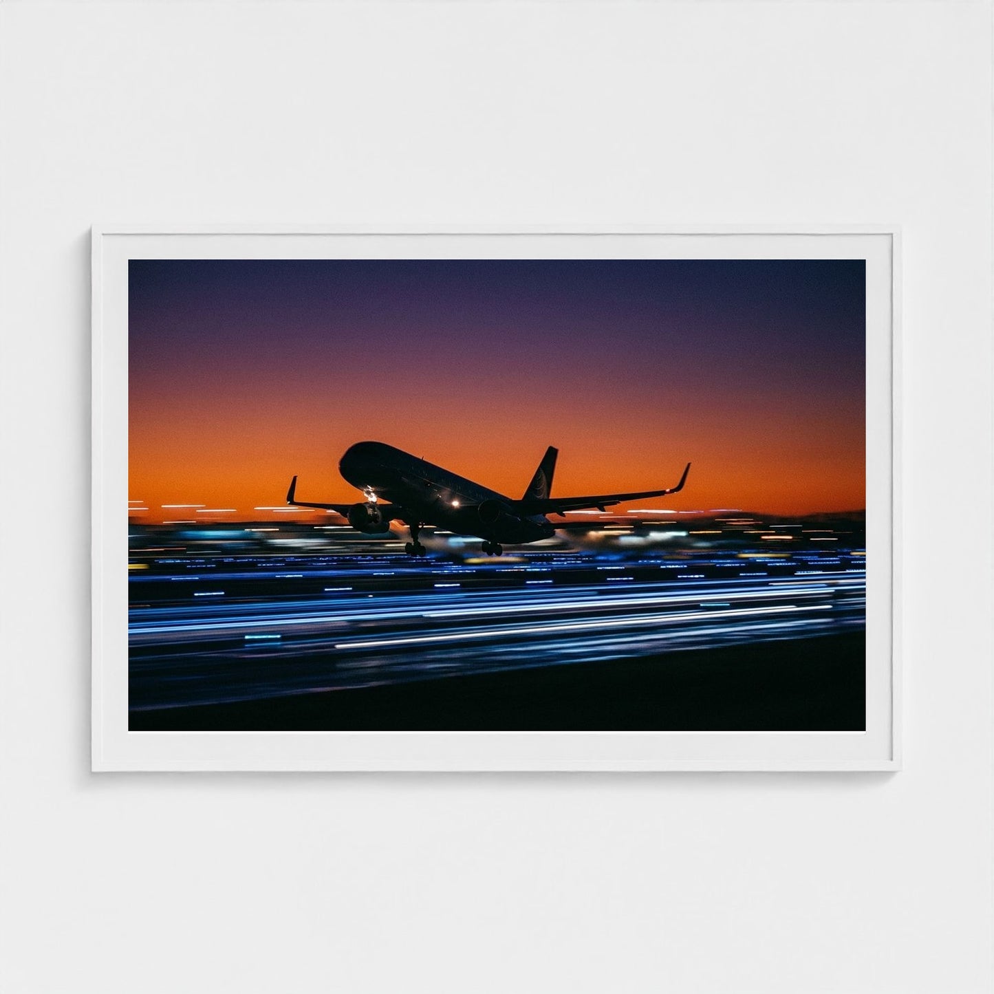 jet-takeoff 60x40-white frame frame