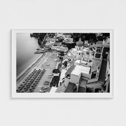 bw-spiaggia-grande 60x40-white frame frame