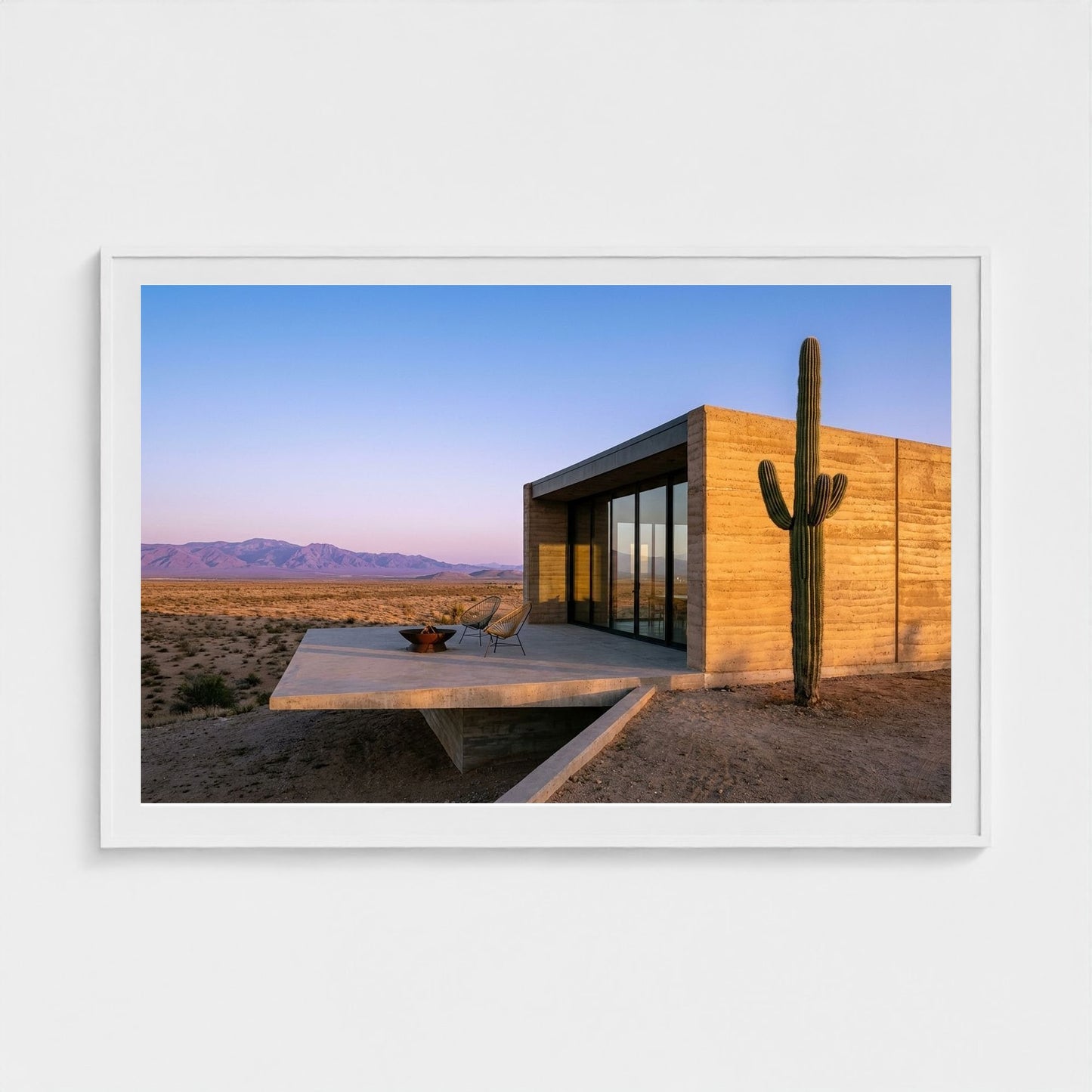 desert-chic-villa 60x40-white frame frame