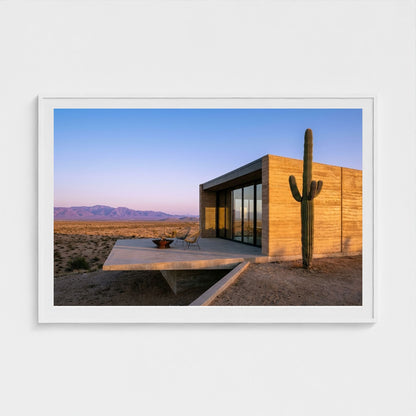 desert-chic-villa 60x40-white frame frame