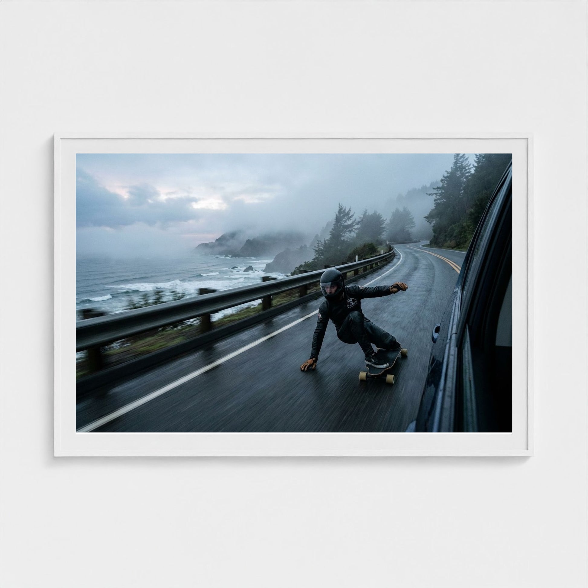 downhill 60x40-white frame frame