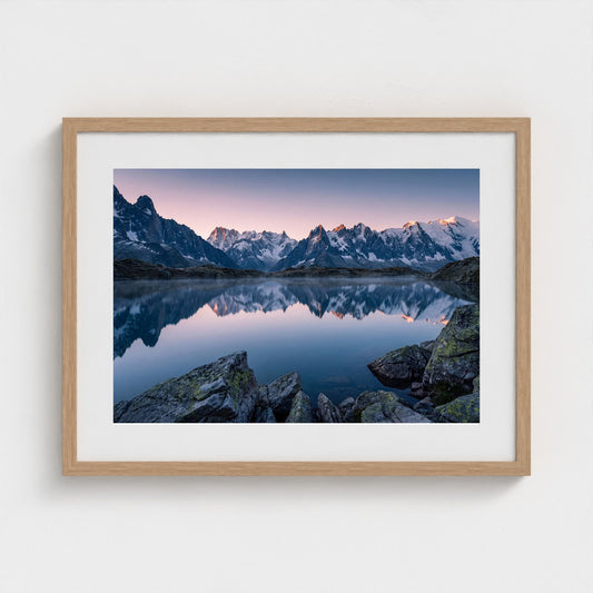 alpine-lake-dolomites framed