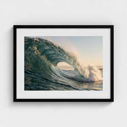 atlantic-wave-curl 24x18 black frame
