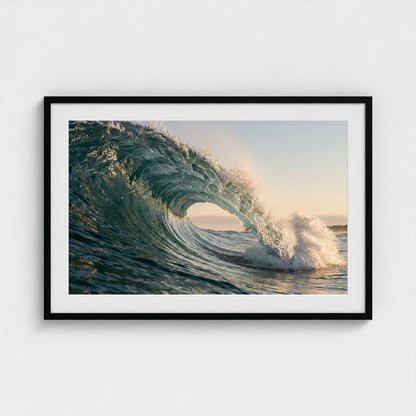 atlantic-wave-curl 36x24 black frame