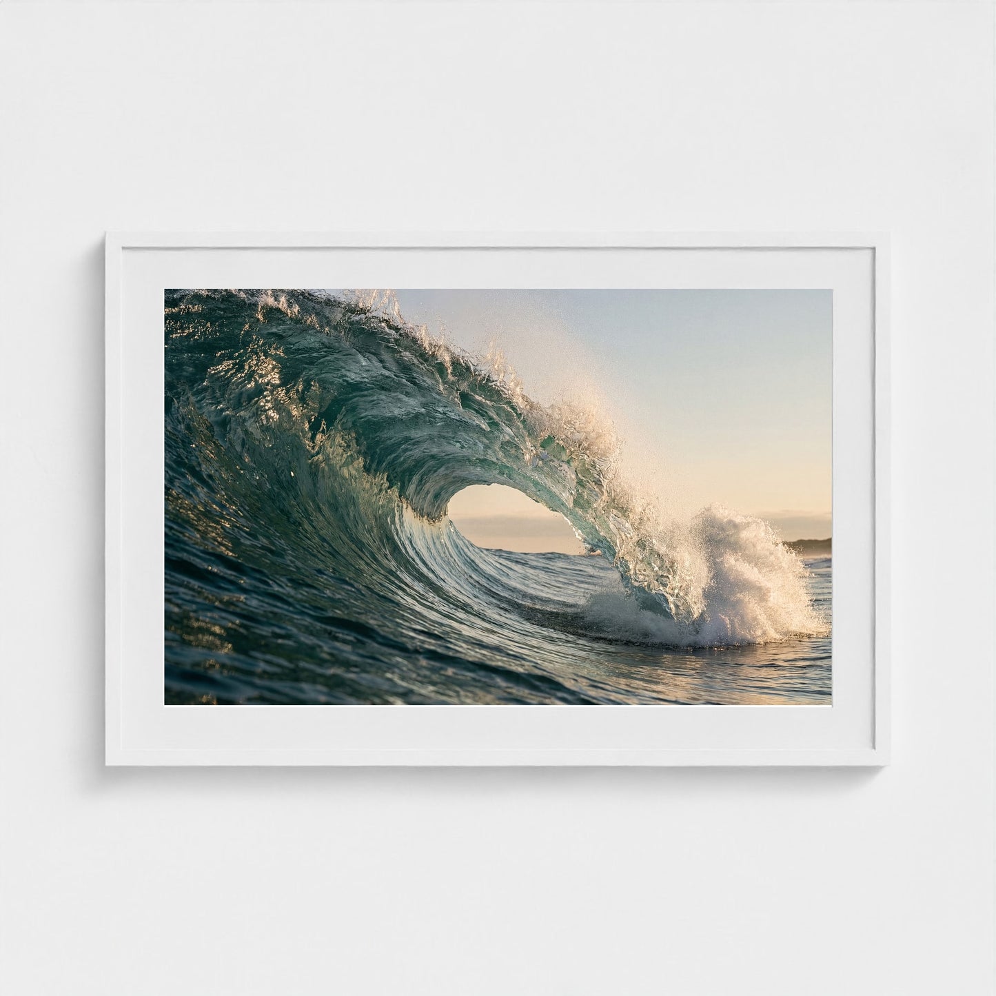 atlantic-wave-curl 36x24 white frame